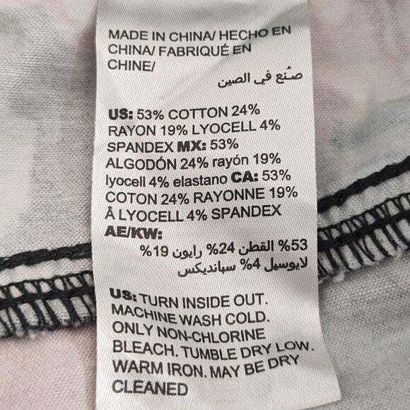 Chico's Jeggings Black Floral Stretch Button Pants Chicos Size 3R Womens 16R - Picture 5 of 16